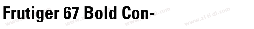 Frutiger 67 Bold Con字体转换